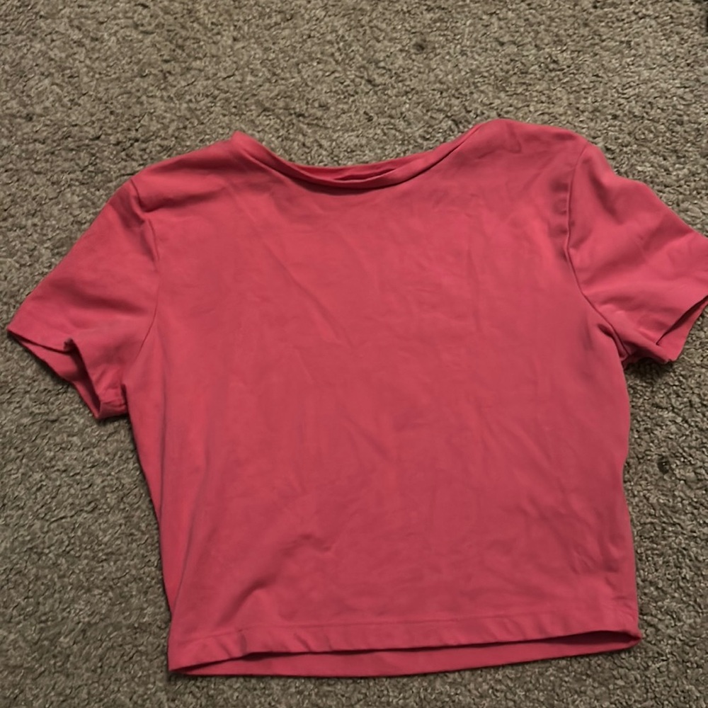 Pink half shirt size small
